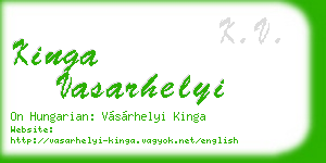 kinga vasarhelyi business card